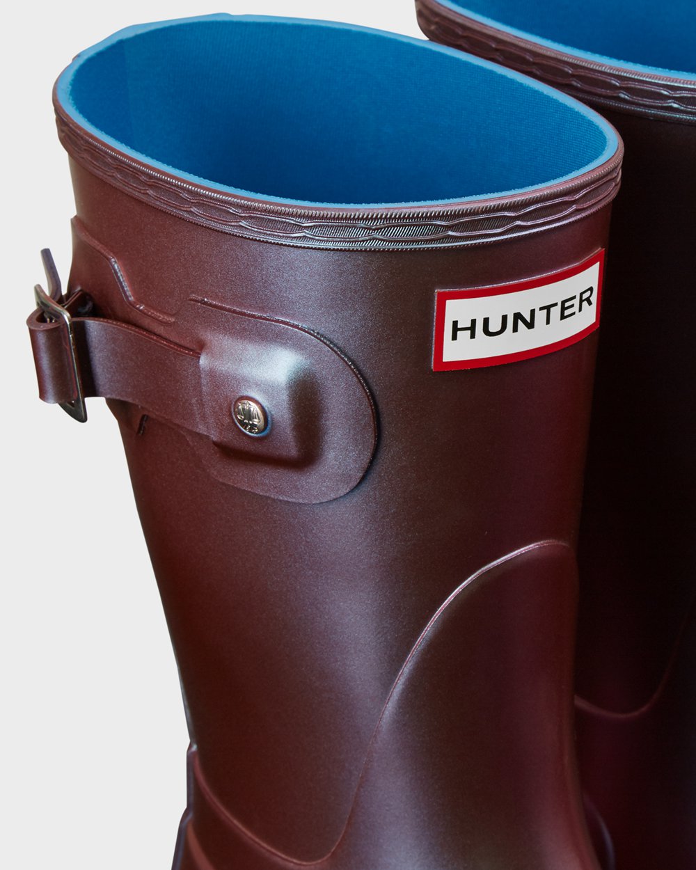 Galochas Curtas Hunter Feminina Azuis - Original Nebula - 09FTGIZWR